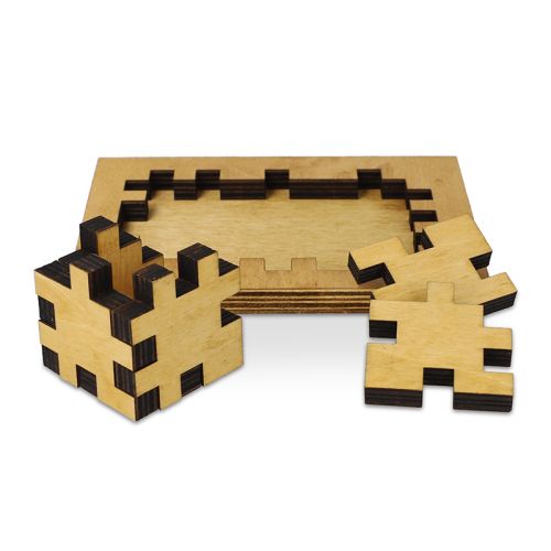Wooden cube puzzle - Image 2